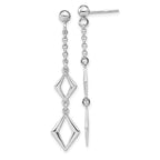 Leslie's Sterling Silver Rhodium-plated Polished Earrings
