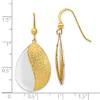Leslie's Sterling Silver Rhodium-plated and Gold-tone Radiant Essence Dangl - Image 4