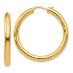 Leslie's Sterling Silver Gold-plated 3.5mm Tube Earrings