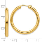 Leslie's Sterling Silver Gold-plated 3.5mm Tube Earrings - Image 4
