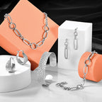 Leslie's Sterling Silver RH-plated Polished Fancy Link Post Dangle Earrings - Image 5