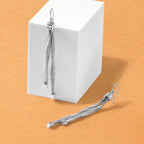 Leslie's Sterling Silver Rh-pl Twist Texture Wrapped 2-strand Twist Earring - Image 5