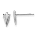 Leslie's Sterling Silver Rh-plated Polished Arrowhead Post Earrings