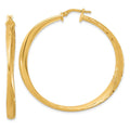 Leslie's Sterling Silver Gold-plated Polished Hoop Earrings