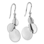 Leslie's SS Radiant Essence Textured Circles Dangle Earrings - Image 4