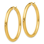 Leslie's Sterling Silver Gold-plated 3.5mm Tube Earrings - Image 2