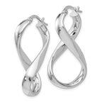Leslie's Sterling Silver Polished Twisted Hoop Earrings - Image 2