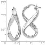 Leslie's Sterling Silver Polished Twisted Hoop Earrings - Image 4