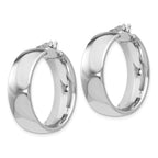 Leslie's Sterling Silver Polished Hinged Hoop Earrings - Image 2