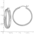 Leslie's Sterling Silver Rhodium In/Out D/C Earrings - Image 4