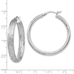 Leslie's Sterling Silver Rhodium In/Out D/C Earrings - Image 4