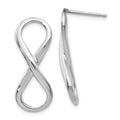 Leslie's Sterling Silver Polished Infinity Symbol Post Earrings