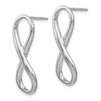 Leslie's Sterling Silver Polished Infinity Symbol Post Earrings - Image 2