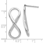 Leslie's Sterling Silver Polished Infinity Symbol Post Earrings - Image 4