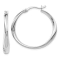 Leslie's Sterling Silver Polished Hoop Earrings