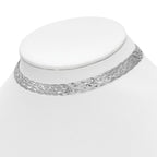 Leslie's Sterling Silver RH-plate Polished w/4 in ext. Choker Necklace - Image 3