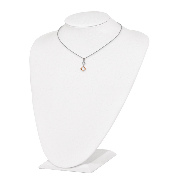 Leslie's Sterling Silver & Rose-tone w/1.5in ext. Necklace - Image 3