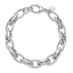 Leslie's Sterling Silver Rhodium-plated D/C Polished w/ .5in ext. Bracelet - Image 4