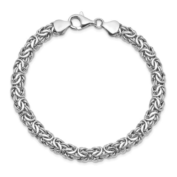 Leslie's Sterling Silver Rhodium-plated Fancy Bracelet - Image 4