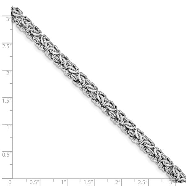 Leslie's Sterling Silver Rhodium-plated Fancy Bracelet - Image 5
