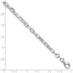 Leslie's Sterling Silver Rhodium-plated Multi-strand w/ 1in Bracelet - Image 5