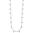 Leslie's Sterling Silver Rhodium-plated CZ w/1in ext. Necklace - Image 3