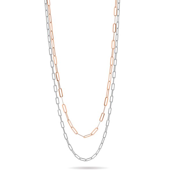 Leslie's Sterling Silver Rh-p & Rose-tone 2-strand Bolo Bracelet - Image 4
