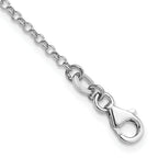 Leslie's Sterling Silver Gold-plated Rh-plated Diamond Cut Circles with 2in - Image 3