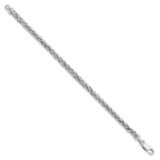 Leslie's Sterling Silver Rhodium-plated 7.5in. Bracelet - Image 2