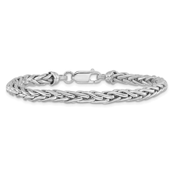 Leslie's Sterling Silver Rhodium-plated 7.5in. Bracelet - Image 3