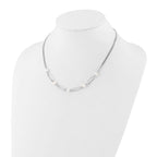 Leslie's Sterling Silver RH-plated Polished FWC Pearls with 2in ext. Neckla - Image 3