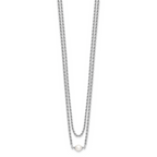 Leslie's Sterling Silver RH-plated Polish 2-strand FWC Pearl with 2in ext. - Image 2