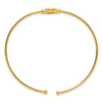 Leslie's Sterling Silver Gold-plated Polished Opal Cuff Bracelet - Image 2