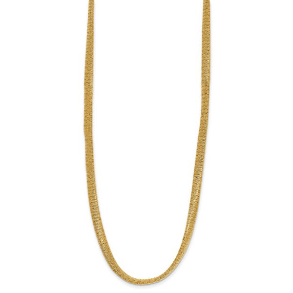 Leslie's Sterling Silver Gold-plated Twist Texture Wrapped Necklace - Image 2