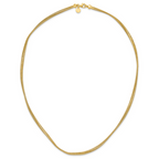 Leslie's Sterling Silver Gold-plated Twist Texture Wrapped Necklace - Image 4
