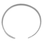 Leslie's Sterling Silver Rhodium-plated Textured Bangle - Image 2