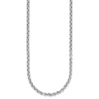 Leslie's Sterling Silver RH-plated Fancy Link Necklace - Image 2