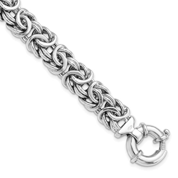 Leslie's Sterling Silver Fancy Link Bracelet