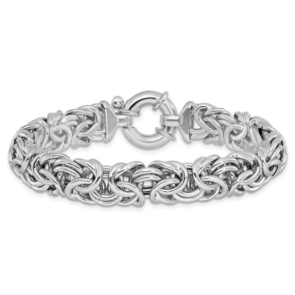 Leslie's Sterling Silver Fancy Link Bracelet - Image 3