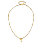 Leslie's Sterling Silver Gold-plated with 2in ext. Circle Necklace - Image 4