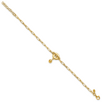 Leslie's Sterling Silver Gold-plated with 1in ext. Circle Bracelet - Image 2