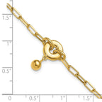 Leslie's Sterling Silver Gold-plated with 1in ext. Circle Bracelet - Image 5