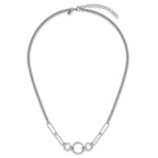 Leslie's Sterling Silver Rh-plated 2-Strand w/1.75in ext. Fancy Necklace - Image 4