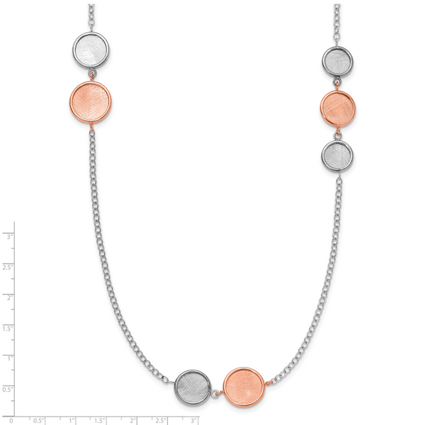 Leslie's SS Rh-plat/Rose-tone Radiant Essence Polish/Scratch w/2in ext. Nec - Image 5