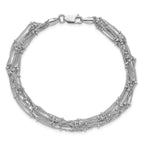 Leslie's Sterling Silver Seven Strand Beaded Bracelet - Image 4