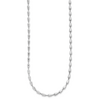 Leslie's Sterling Silver RH-plated Polished 16in w/2in ext. Necklace - Image 2