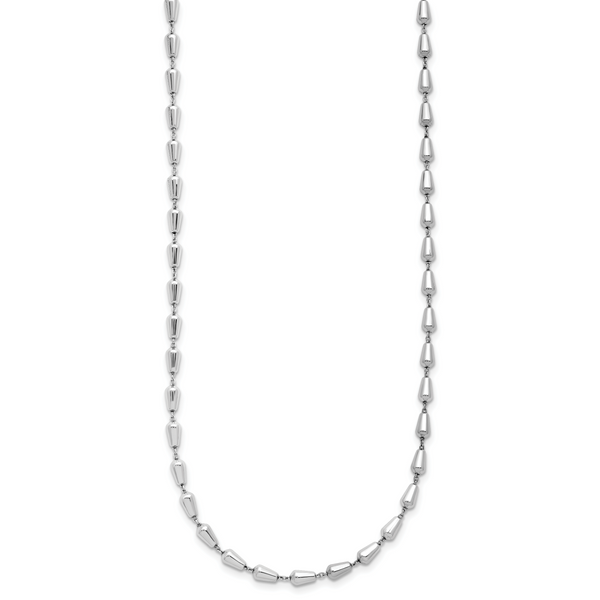 Leslie's Sterling Silver RH-plated Polished 16in w/2in ext. Necklace - Image 2