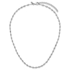 Leslie's Sterling Silver RH-plated Polished 16in w/2in ext. Necklace - Image 4