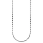 Leslie's Sterling Silver RH-plated Oval Beaded w/1.75in ext. Necklace - Image 2