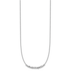 Leslie's Sterling Silver RH-plated Polished Fancy w/1in ext. Necklace - Image 2